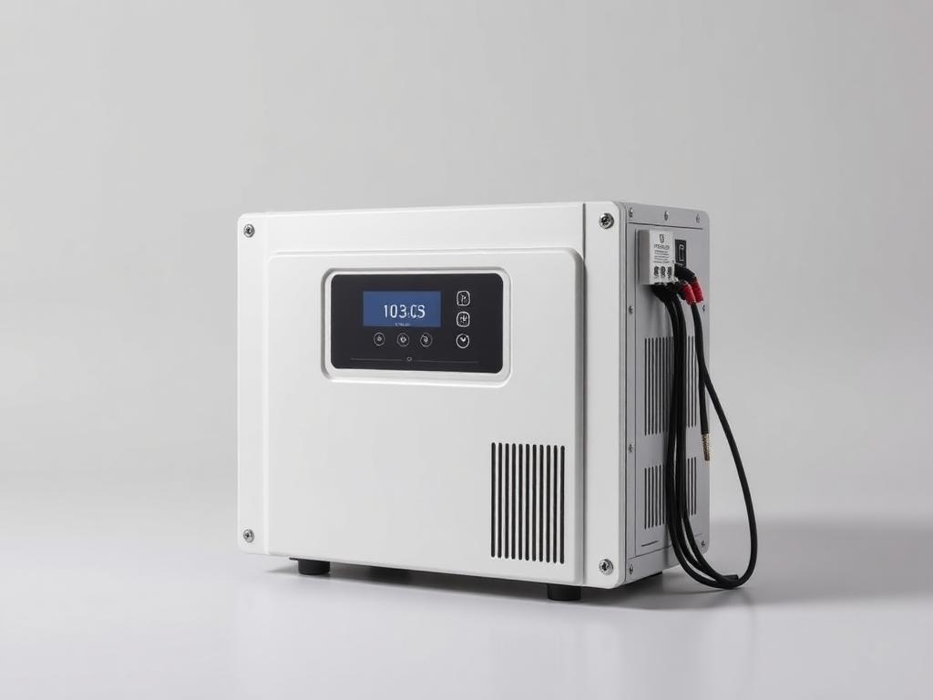 All-in-one solar storage inverter unit with LCD panel